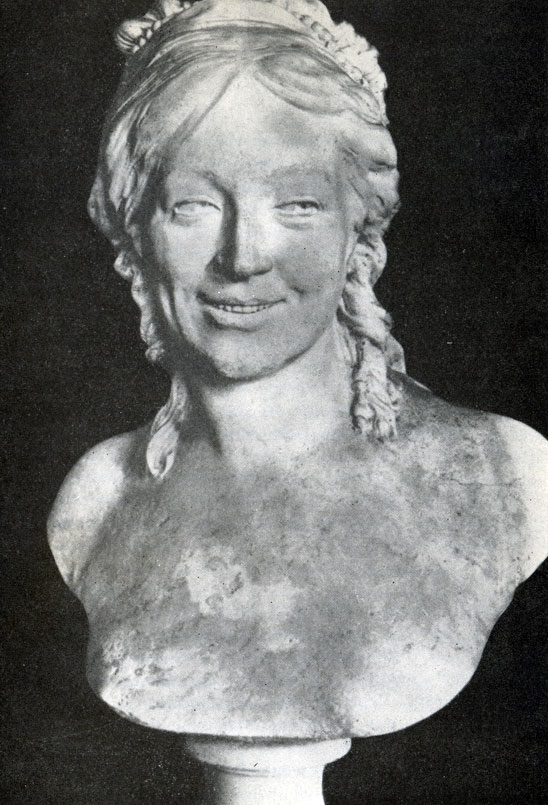 А.  Гудон. Портрет жены.  1786
