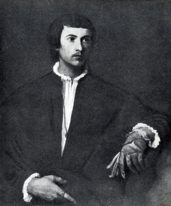 Тициан.  Портрет  молодого  человека  с  перчаткой. 1523-1527  гг.